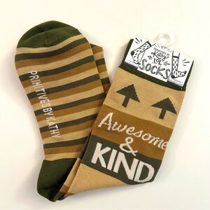 (NWT) Socks Primitives By Kathy “Awesome & Kind” Socks One Size Fits Most